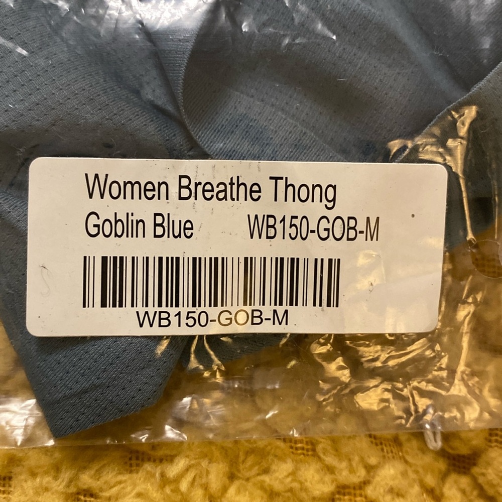 MeUndies new Goblin Blue Women's Breathe Bonded Thong size medium - Picture 3 of 3